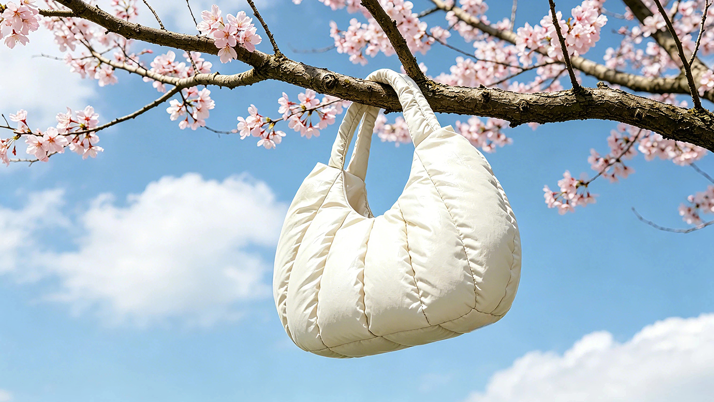 Why are the bags used by youngers becoming increasingly light and puffy nowadays