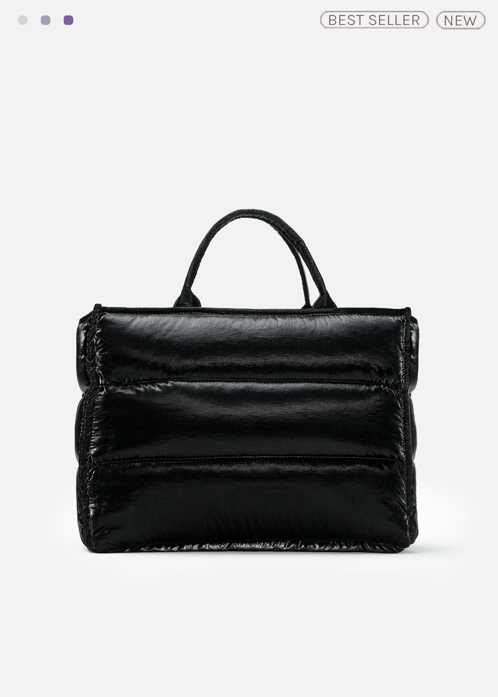 Luxurious and Classic Water-repellent Puffy Tote Bag ICM-002-XS