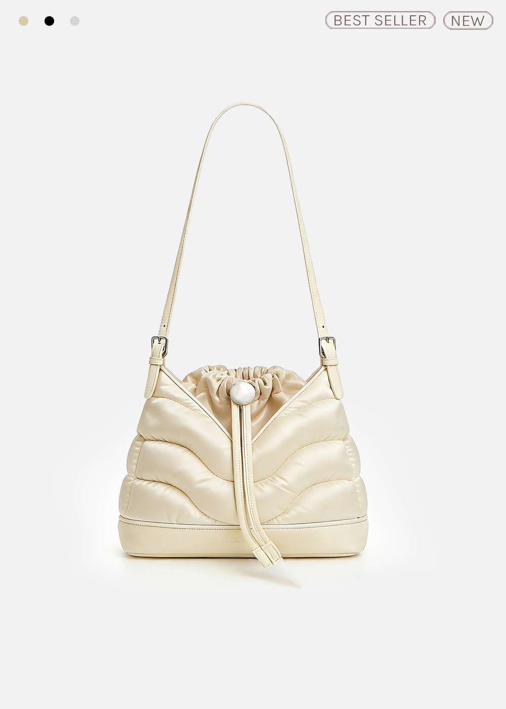 Nimbus Wave Quilted Bucket Bag Two in One PSB-0103