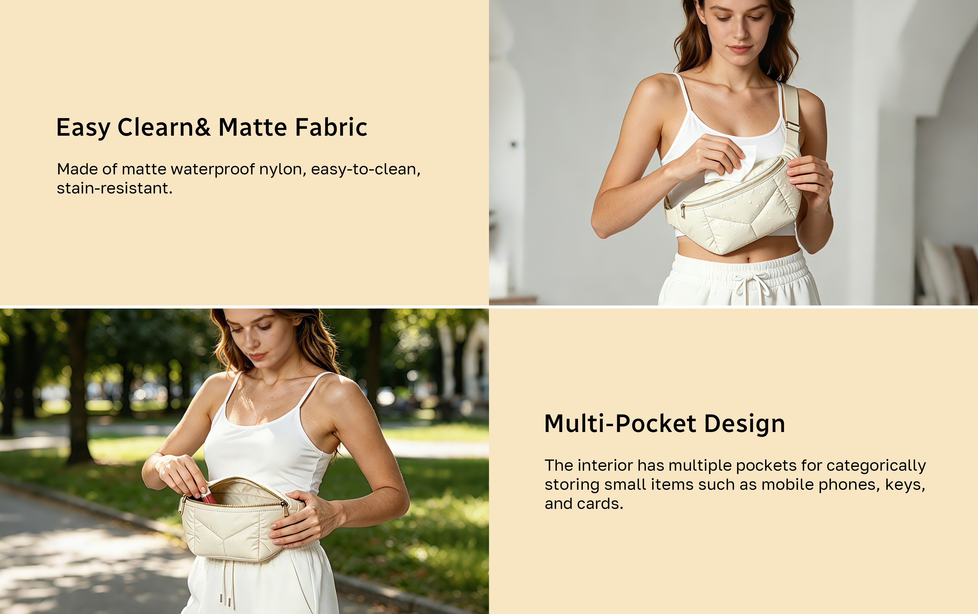 JoyMove Cloud Puffy Waist Bag PWB-0009 Features